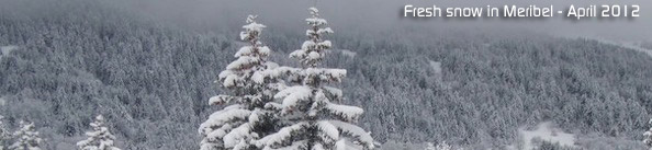 Meribel Fresh Snow in April