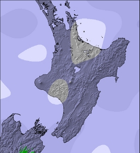 NZ North Island Next 3 Days Snow Forecast