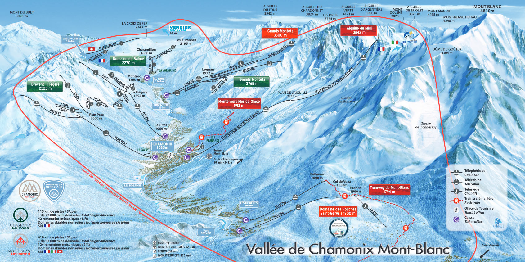 Chamonix Ski Resort Guide Location Map Chamonix Ski Holiday with regard to How To Ski Chamonix