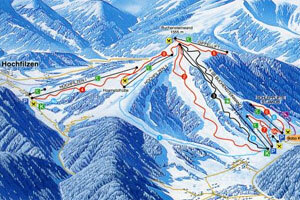 Pillersee-Hochfilzen/Buchensteinwand Piste Map / Trail Map