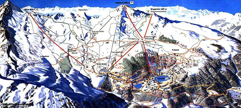 Rothenthurm Piste / Trail Map