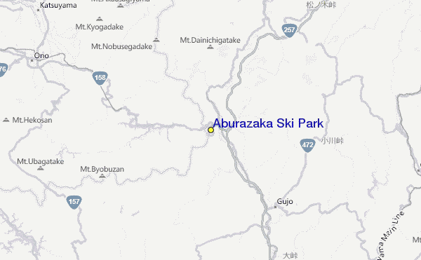 Aburazaka Ski Park Location Map