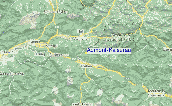 Admont/Kaiserau Location Map