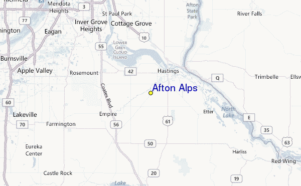 Select Afton Alps Location Map Detail: