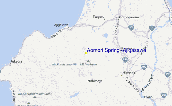 Ajigasawa Location Map