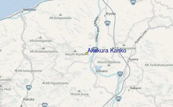 Akakura-Shin-Akakura Location Map