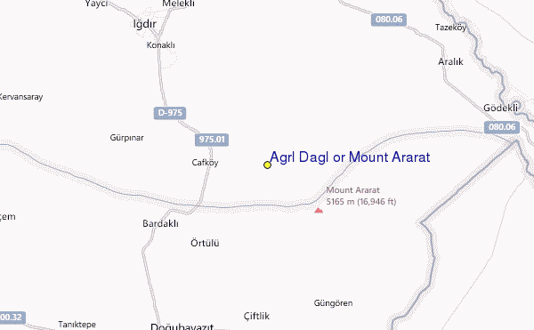 Mount Ararat Location Map