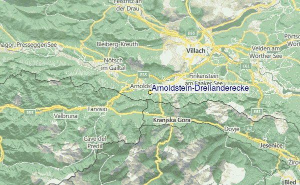 Arnoldstein/Dreilaendereck Location Map