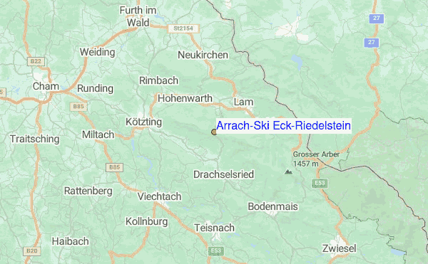 Arrach/Ski Eck/Riedelstein Location Map