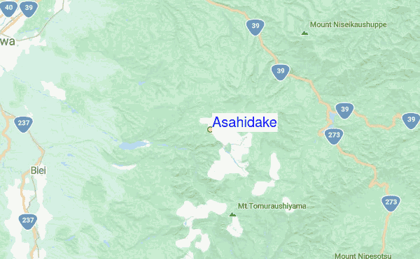 Asahidake Location Map