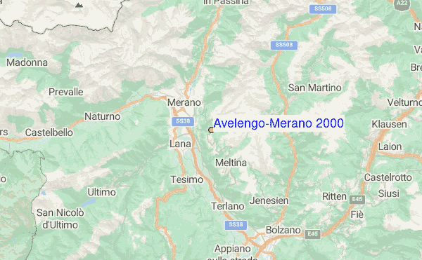 Avelengo/Merano 2000 Location Map