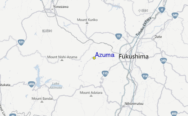 Azuma Location Map