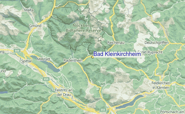 Bad Kleinkirchheim Location Map