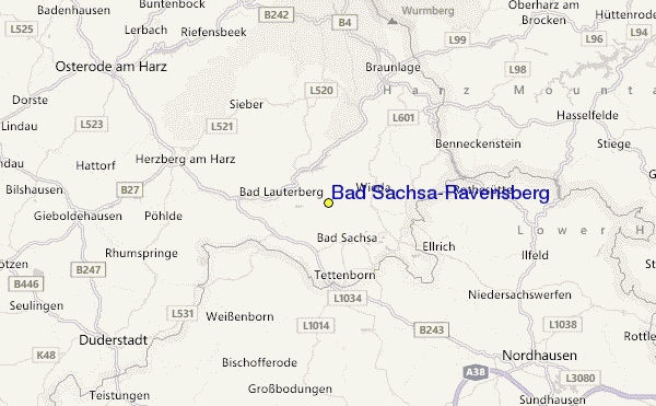 Bad Sachsa/Ravensberg Location Map