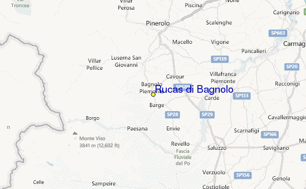 Rucas di Bagnolo Location Map