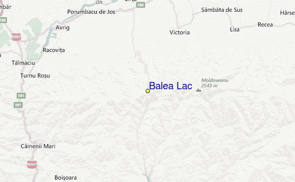 Bălea Lac Location Map