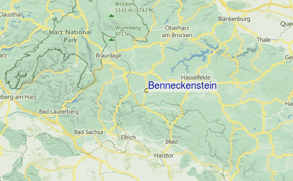 Benneckenstein Location Map