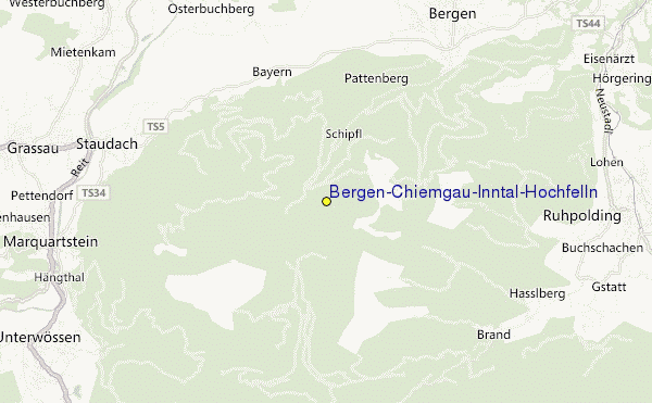 Bergen-Chiemgau/Inntal/Hochfelln Ski Resort Guide, Location Map