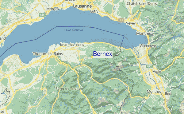 Bernex Location Map