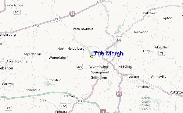 Blue Marsh Location Map