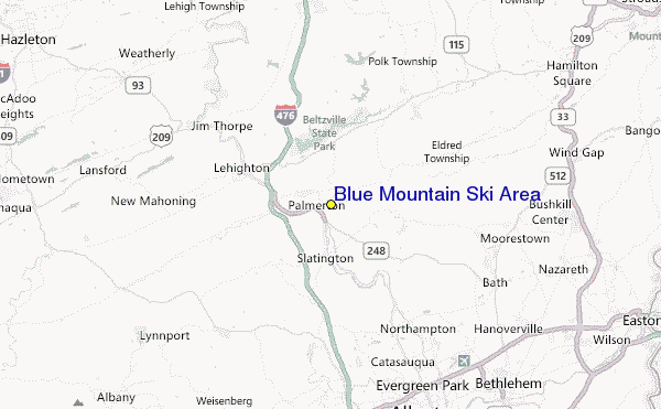 Blue Mountain Ski Area Location Map