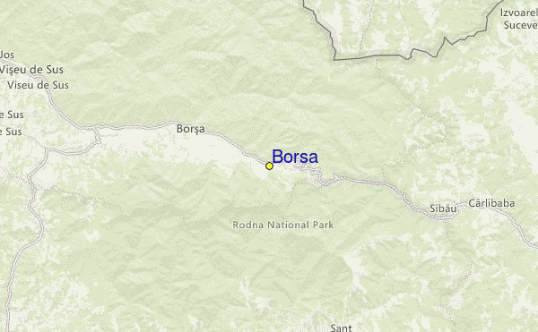 Borşa Location Map