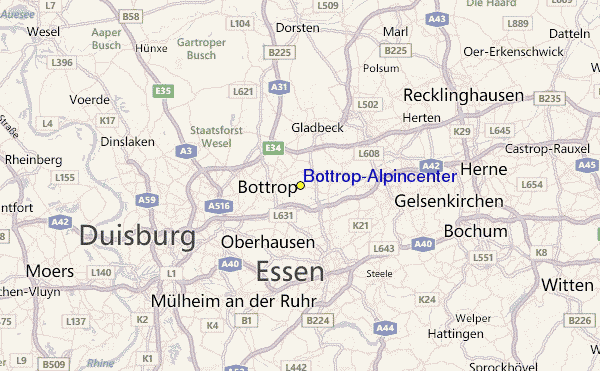 Bottrop/Alpincenter Location Map