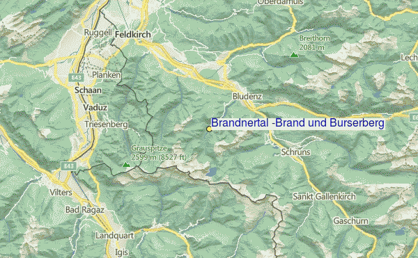 Brandnertal Location Map