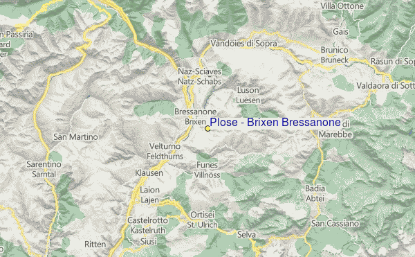 Bressanone - Brixen Location Map