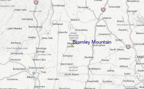 Bromley Mountain Ski Resort Guide, Location Map & Bromley Mountain ski