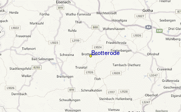 Brotterode Location Map