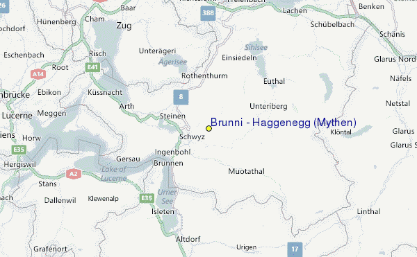 Brunni - Haggenegg (Mythen) Location Map