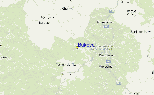 Bukovel Location Map