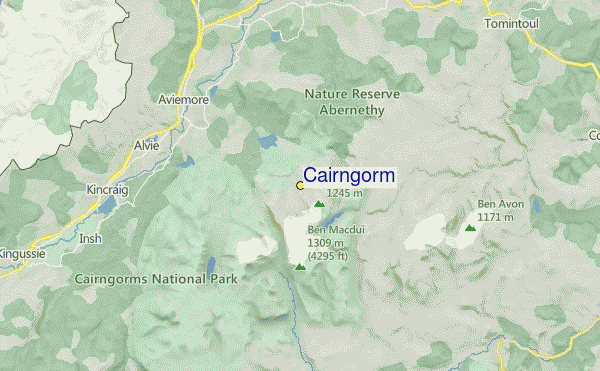 Cairngorm Location Map