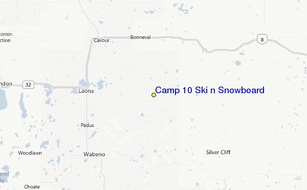Camp 10 Ski n Snowboard Location Map