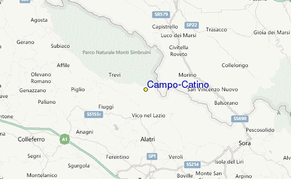 Campo-Catino Location Map