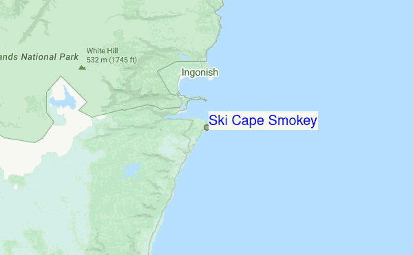 Ski Cape Smokey Location Map