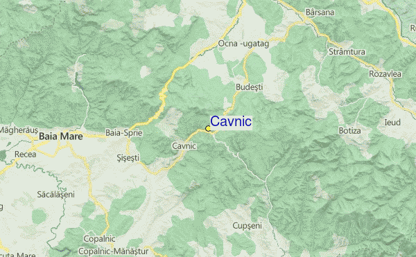 Cavnic Location Map
