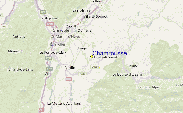 Chamrousse Location Map