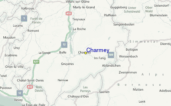 Charmey Location Map
