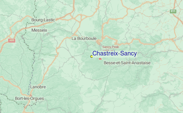 Chastreix-Sancy Location Map