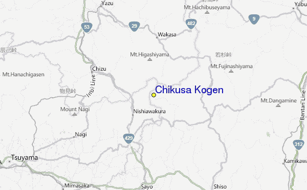 Chikusa Kogen Location Map