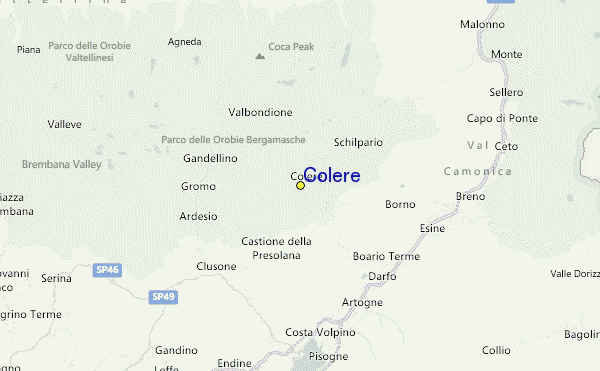 Colere Location Map