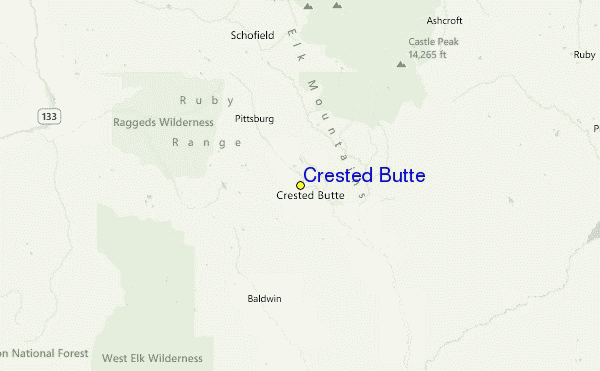 Crested Butte Location Map