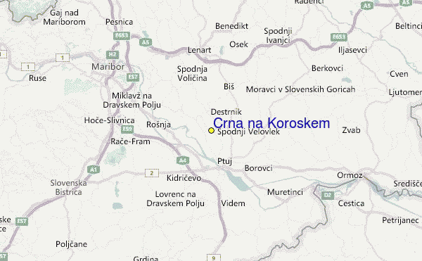 Črna na Koroškem Location Map