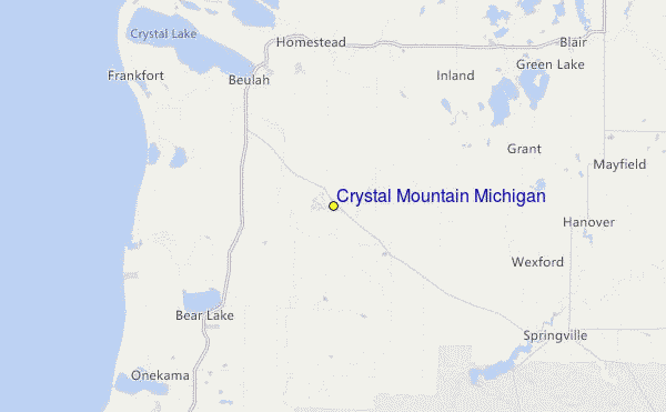Crystal MountainMichigan Location Map