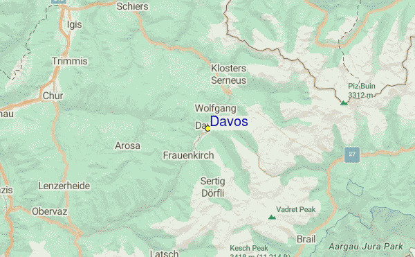 Davos Location Map