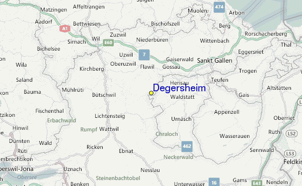 Degersheim Location Map