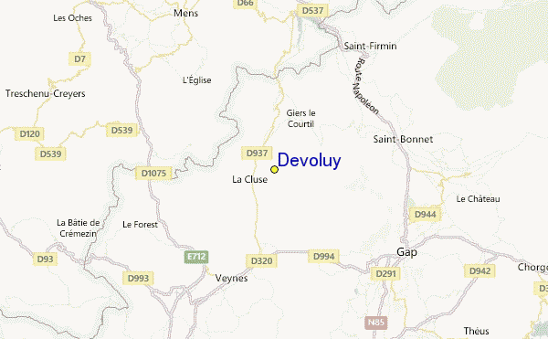 Dévoluy Location Map