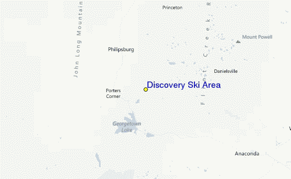 Discovery Ski Area Location Map